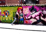 me w girlie mural