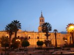 arequipa peru plaza de armas dawn catedral arequipa peru plaza de armas dawn catedral