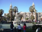 plaza de armas catedral arequipa peru fountain plaza de armas catedral arequipa peru fountain