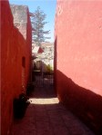 santa catalina arequipa peru hallway red