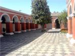 santa catalina arequipa peru orange columns