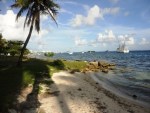 san andres colombia water boat grass